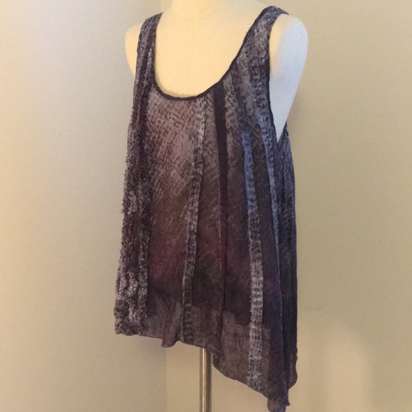 Free People Tops - Free people spotted asymmetrical tank